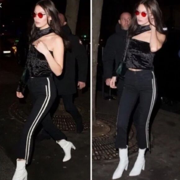 MOTHER Insider Crop Step Fray Jeans in Guilty Racer Size 24, Modern Designer - Picture 3 of 13